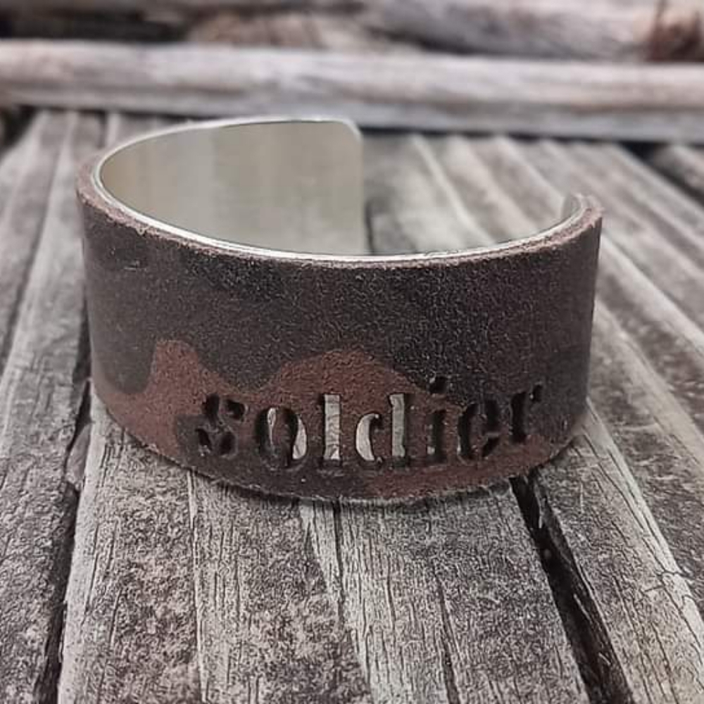 Rustic Cuff Camouflage Soldier Bracelet Camo